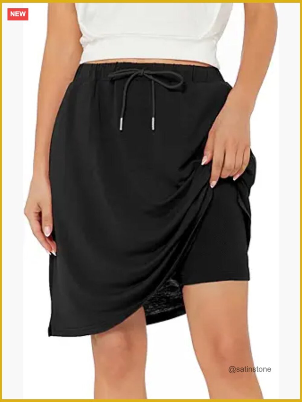 Tennis Skirts For Women With Pockets, Knee Length Skorts With Shorts, Athletic
